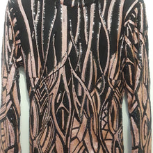 Load image into Gallery viewer, Robe soirée Noir et Rose pâle Size L
